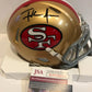 MVP Authentics Frank Gore Autographed Signed S.F. 49Ers Mini Helmet Jsa Coa 89.10 sports jersey framing , jersey framing