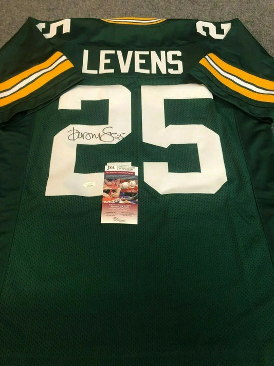 MVP Authentics G.B. Packers Dorsey Levens Autographed Signed Jersey Jsa  Coa 89.10 sports jersey framing , jersey framing