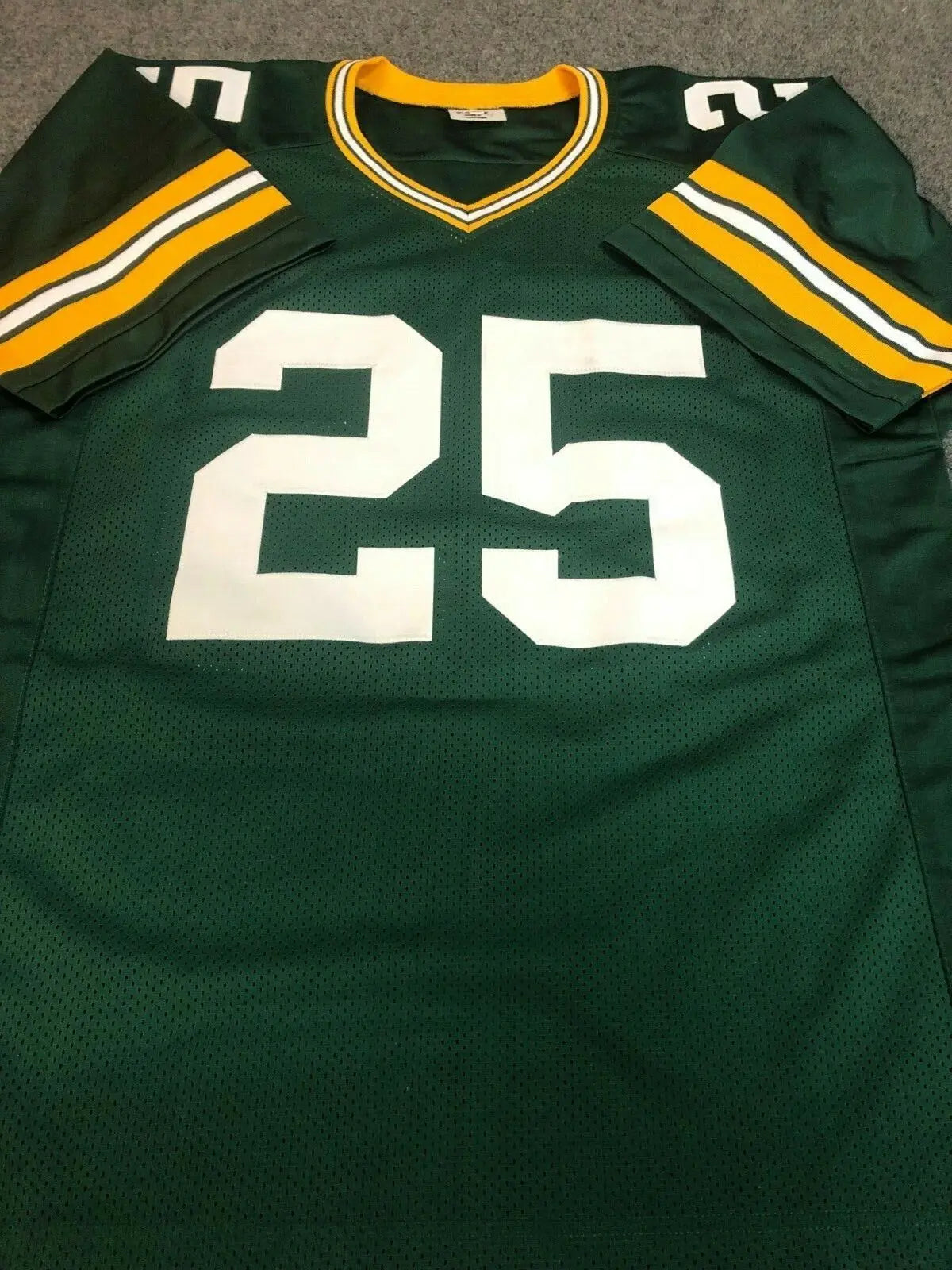 Dorsey Levens Autographed #25 Green Custom Jersey