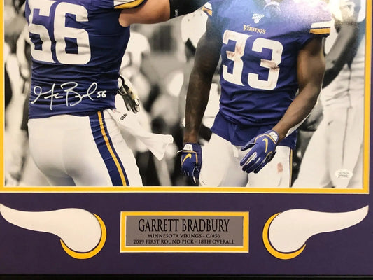 Framed Minnesota Vikings Garrett Bradbury Autographed Signed Jersey Js –  MVP Authentics