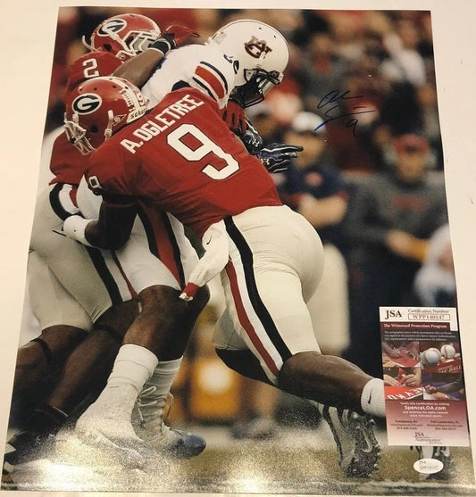 MVP Authentics Georgia Bulldogs Alec Ogletree Autographed Signed 16X20 Photo Jsa  Coa 81 sports jersey framing , jersey framing