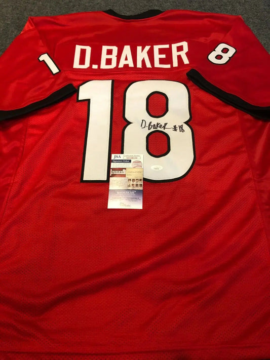 MVP Authentics Georgia Bulldogs Deandre Baker Autographed Signed Jersey Jsa Coa 107.10 sports jersey framing , jersey framing