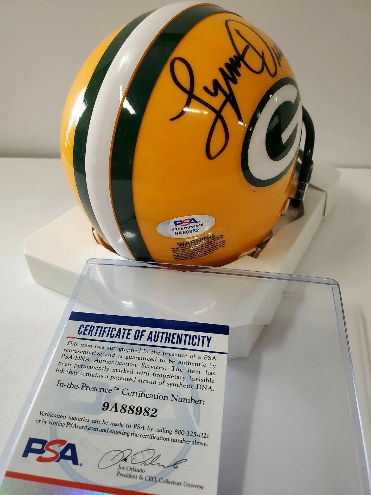 Lynn Dickey Autographed/Signed Green Bay Packers Mini Helmet