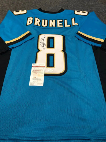 Mark Brunell autograph custom framed with Jacksonville Jaguars