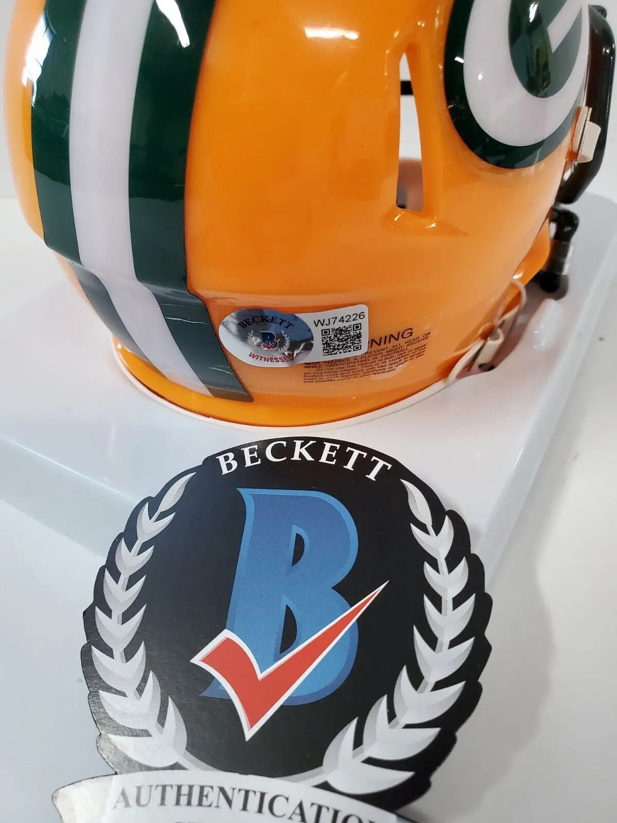 Jordy Nelson Signed Green Bay Packers Flash Speed Mini Helmet