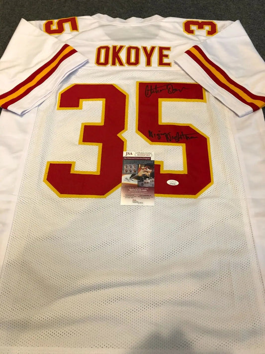 Kansas City Chiefs Christian Okoye Autographed Signed 16X20