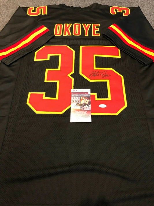 Kansas City Chiefs Christian Okoye Autographed Signed Jersey Jsa Coa – MVP  Authentics