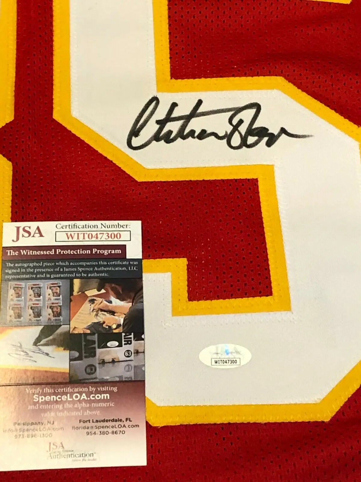 Christian Okoye Autographed Kansas City Chiefs Football Jersey JSA –  Meltzer Sports