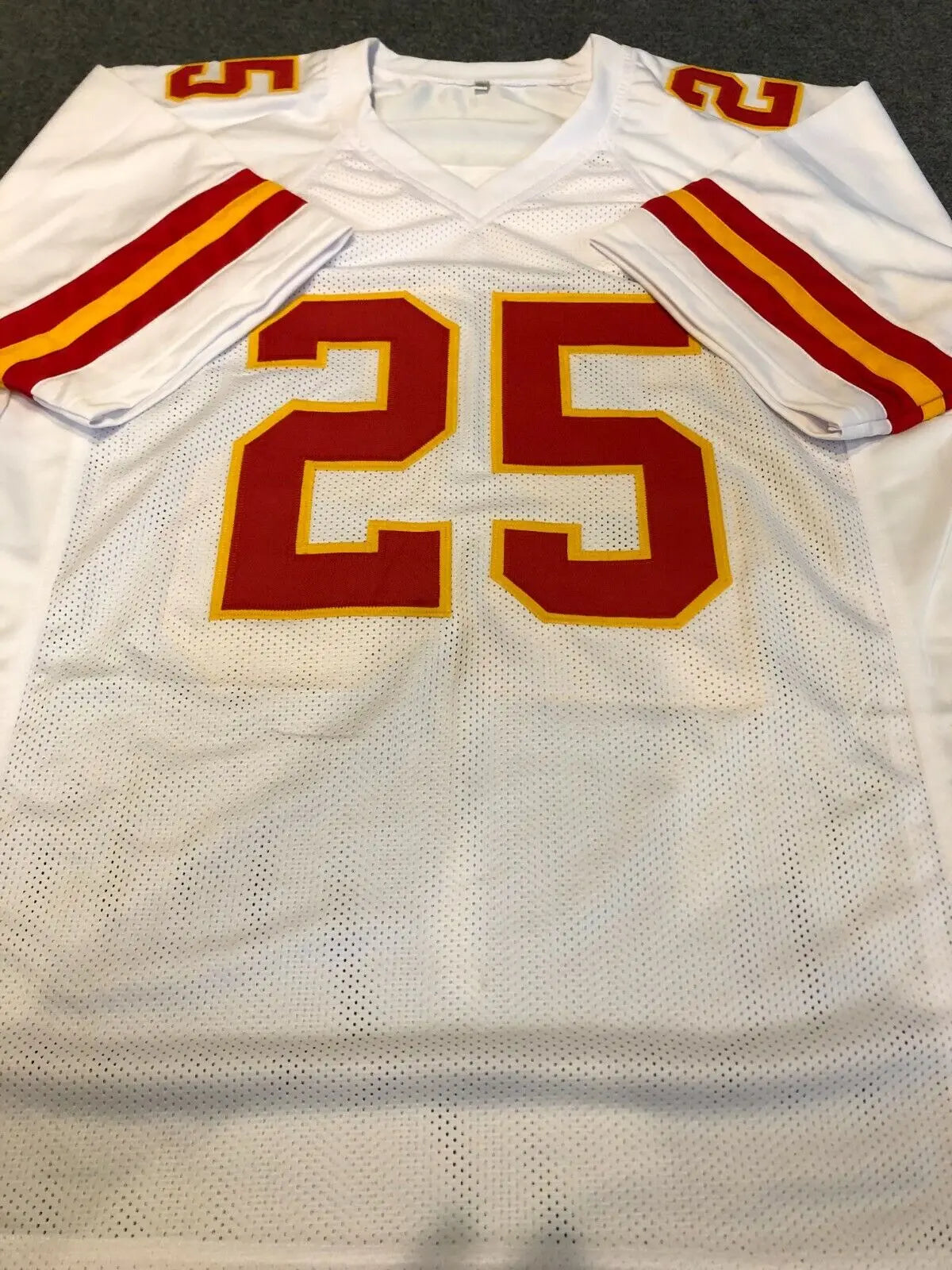 Kansas City Chiefs Clyde Edwards Helaire Signed “Custom” Jersey's JSA