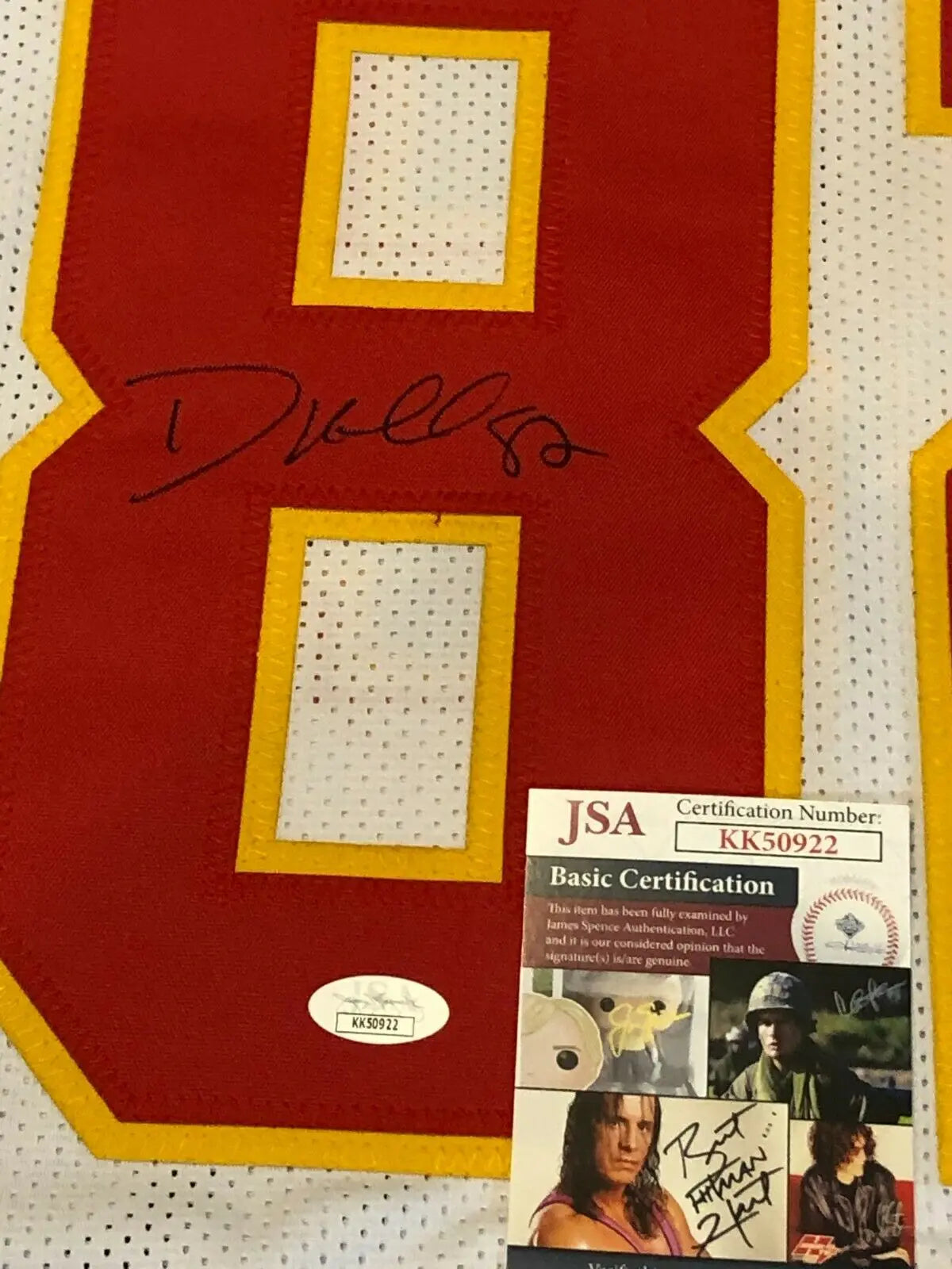 Kansas City Chiefs Dante Hall Autographed Signed Jersey Jsa Coa