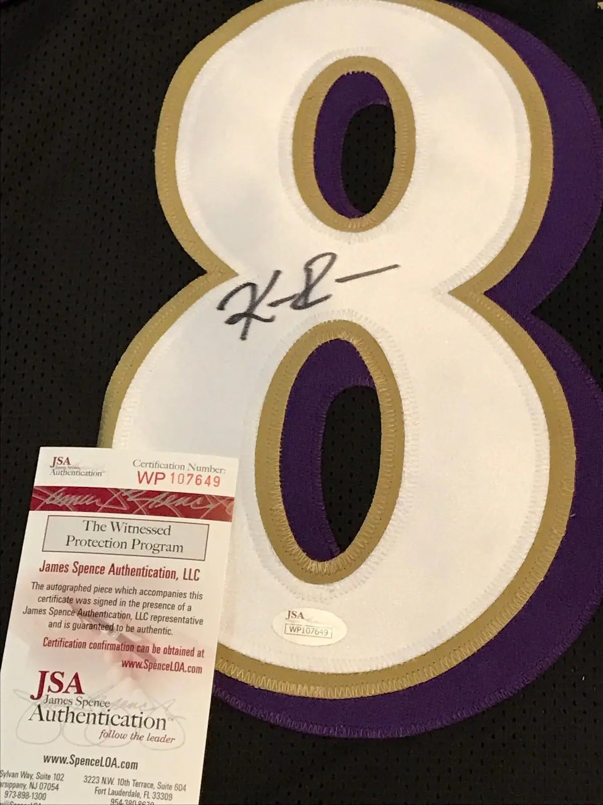 Keenan Reynolds Autographed/Signed Jersey JSA COA Baltimore Ravens Navy