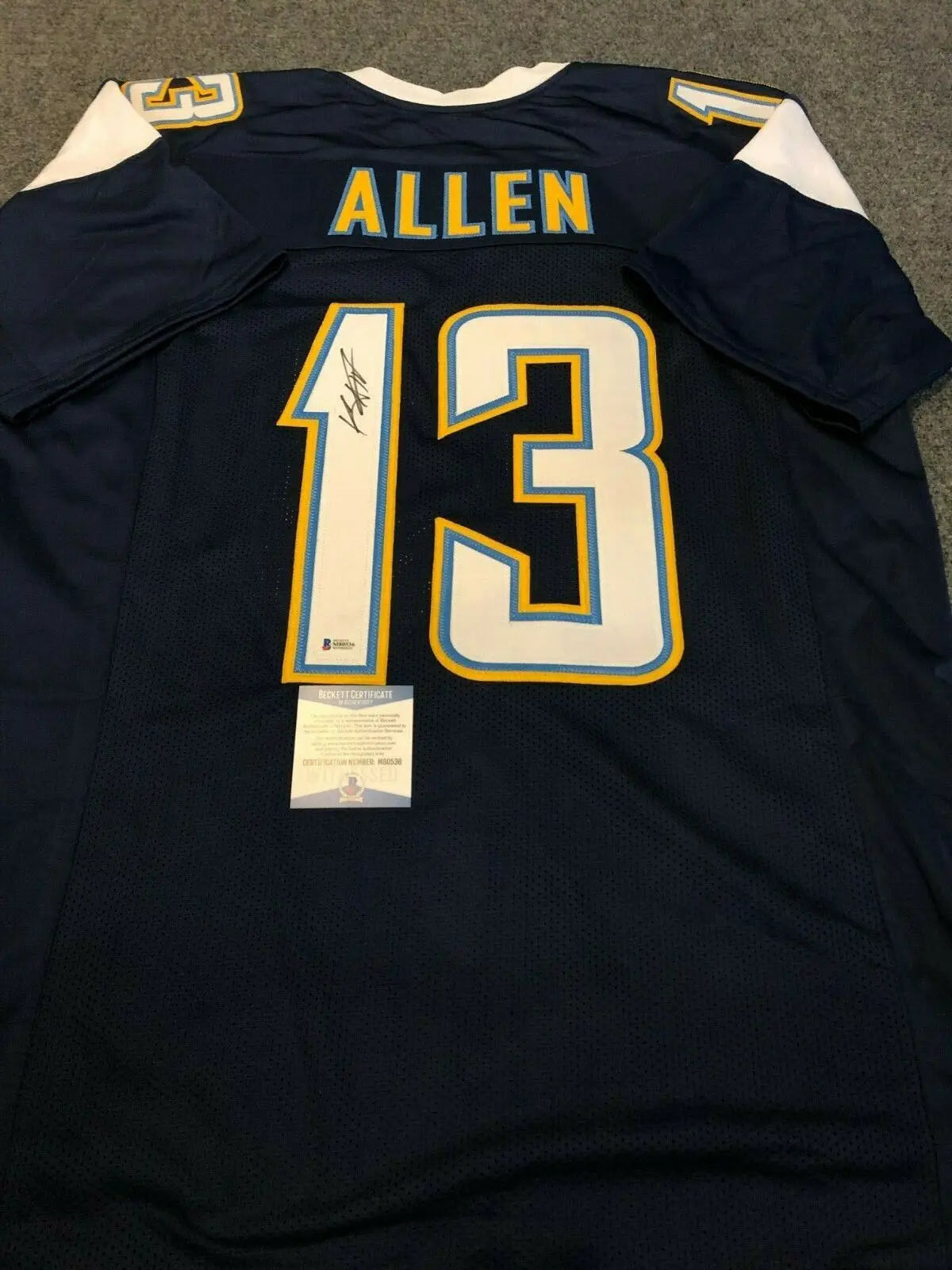 Keenan Allen Autographed Custom Framed San Diego Chargers Jersey Beckett  Witnessed COA at 's Sports Collectibles Store