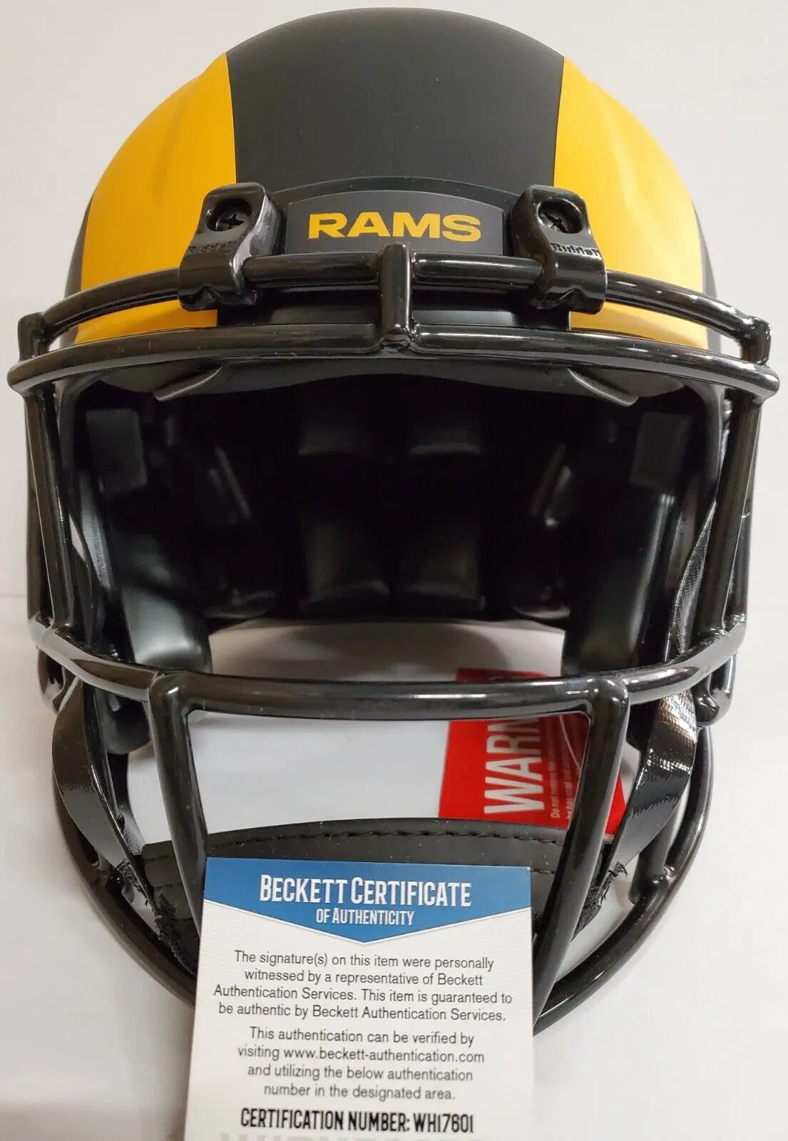 Los Angeles Rams Cam Akers Signed Full Size Replica Speed Helmet