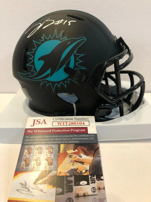 MVP Authentics Lynn Bowden Autographed Signed Miami Dolphins Eclipse Mini Helmet Jsa Coa 134.10 sports jersey framing , jersey framing