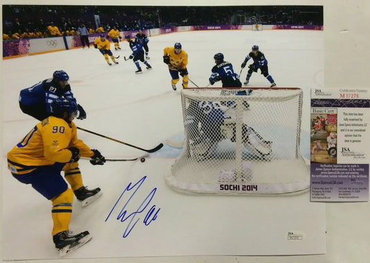 MVP Authentics Marcus Johansson Autographed Signed Washington Capitals Sweden 11X14 Photo Jsa 54 sports jersey framing , jersey framing