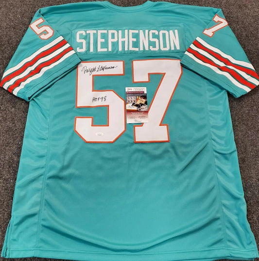 MVP Authentics Miami Dolphins Dwight Stephenson Autographed Signed Inscribed Jersey Jsa  Coa 143.10 sports jersey framing , jersey framing