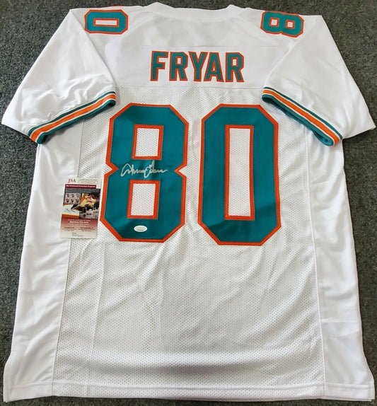 MVP Authentics Miami Dolphins Irving Fryar Autographed Signed Jersey Jsa  Coa 108 sports jersey framing , jersey framing