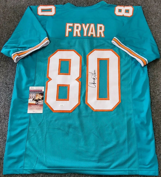 MVP Authentics Miami Dolphins Irving Fryar Autographed Signed Jersey Jsa  Coa 108 sports jersey framing , jersey framing