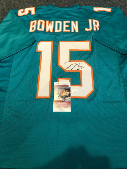 MVP Authentics Miami Dolphins Lynn Bowden Jr. Autographed Signed Jersey Jsa  Coa 125.10 sports jersey framing , jersey framing