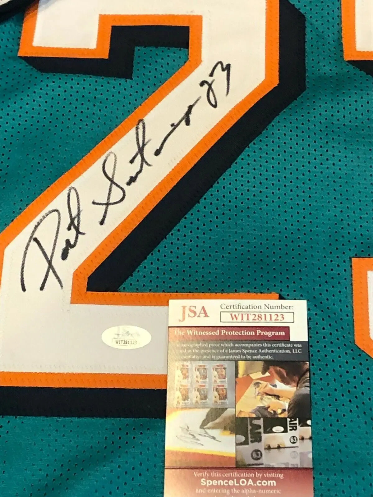 Patrick Surtain Signed Miami Dolphins Jersey (JSA COA) 1998 2nd Round –