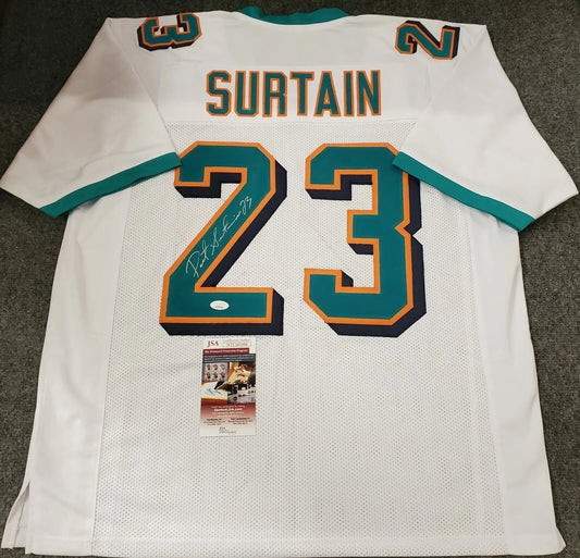 MVP Authentics Miami Dolphins Patrick Surtain Autographed Signed Jersey Jsa  Coa 98.10 sports jersey framing , jersey framing