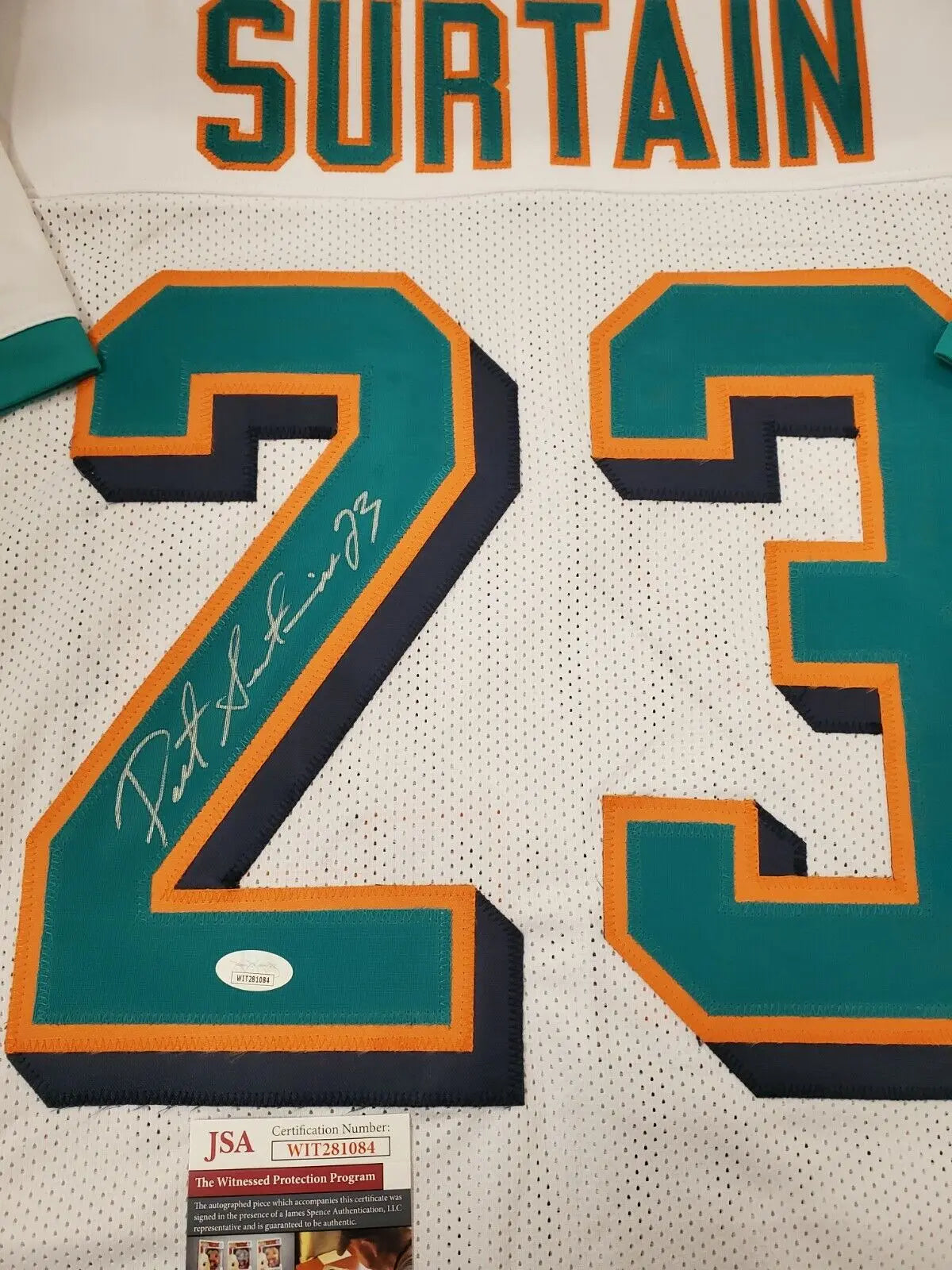 Patrick surtain sr Miami store dolphins autograph jersey