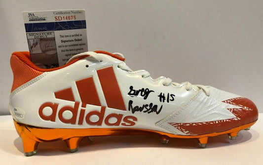 MVP Authentics Miami Hurricanes Greg Rousseau Autographed Signed Adidas Cleat Jsa Coa 134.10 sports jersey framing , jersey framing