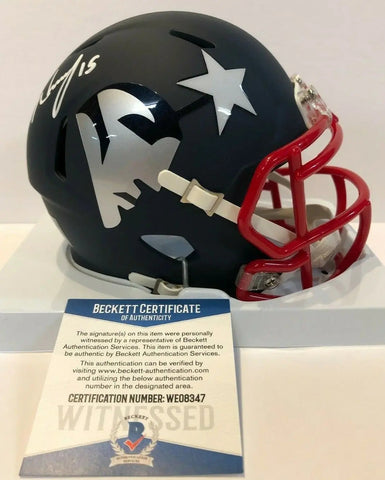 N'keal Harry Signed New England Patriots Eclipse Mini Helmet Beckett C –  MVP Authentics