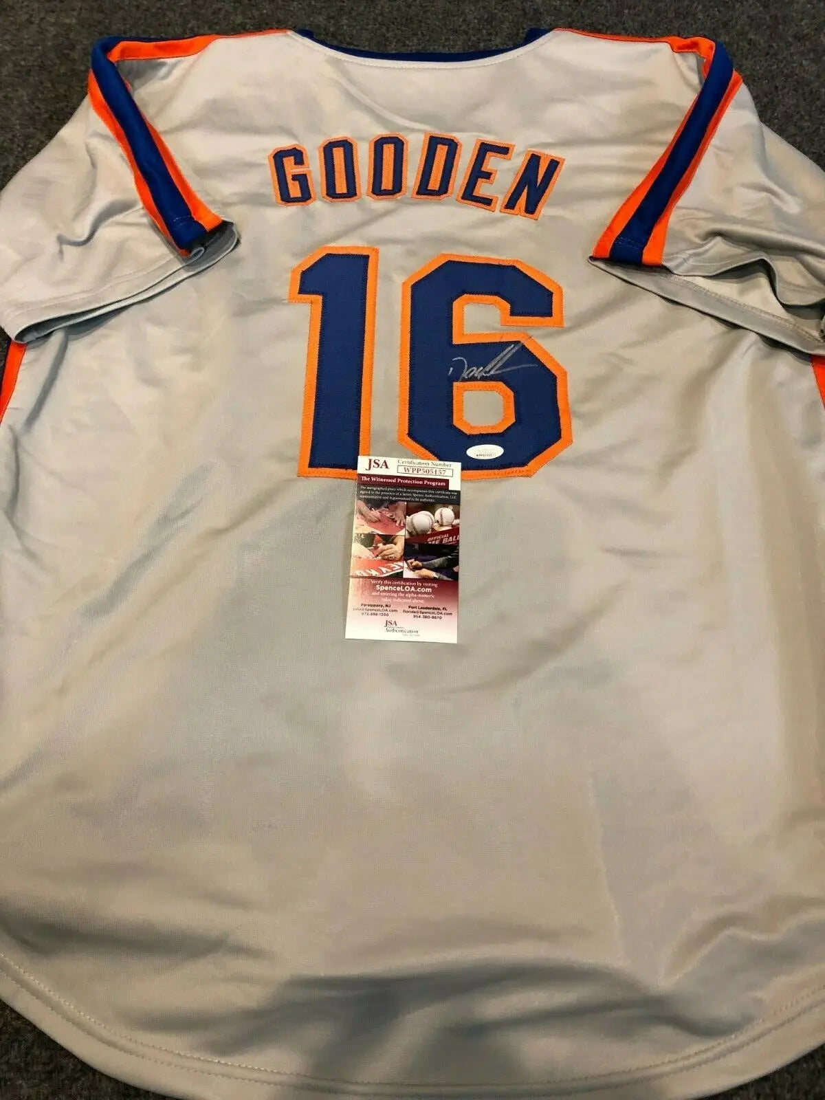 New York Mets Dwight Gooden Autographed Jersey