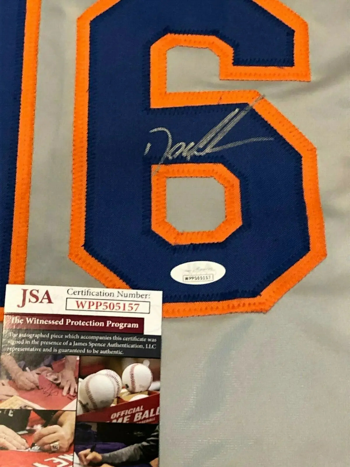 Dwight Gooden Signed Custom sale New York Mets Jersey (JSA COA)