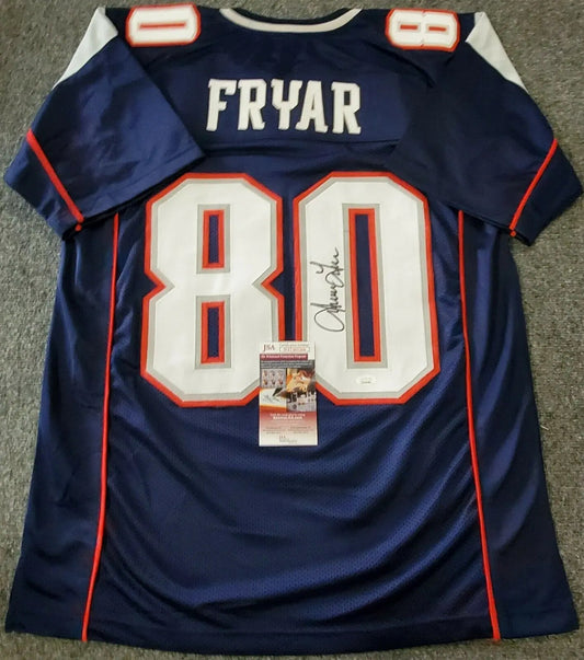 MVP Authentics New England Patriots Irving Fryar Autographed Signed Jersey Jsa  Coa 108 sports jersey framing , jersey framing