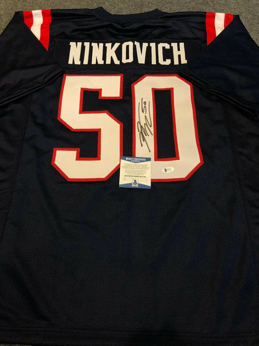 MVP Authentics New England Patriots Rob Ninkovich Autographed Signed Jersey Beckett Coa 116.10 sports jersey framing , jersey framing