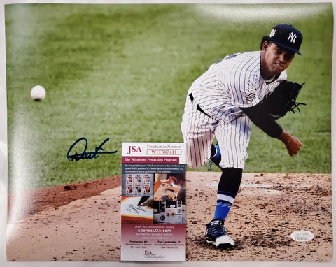 New York Yankees Deivi Garcia Autographed Signed 16X20 Photo Jsa Coa