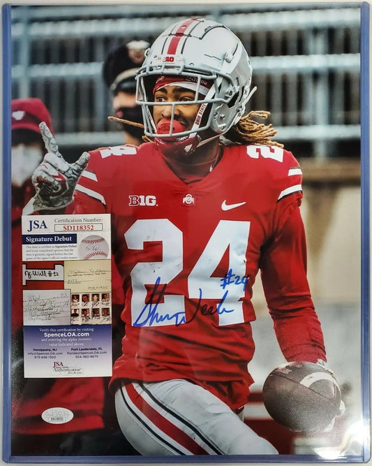 MVP Authentics Ohio State Buckeyes Shaun Wade Autographed 11X14 Photo Jsa Coa 72 sports jersey framing , jersey framing