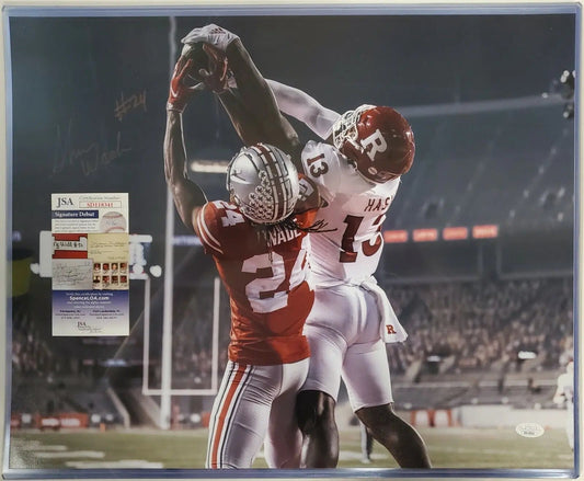 MVP Authentics Ohio State Buckeyes Shaun Wade Autographed 16X20 Photo Jsa Coa 90 sports jersey framing , jersey framing