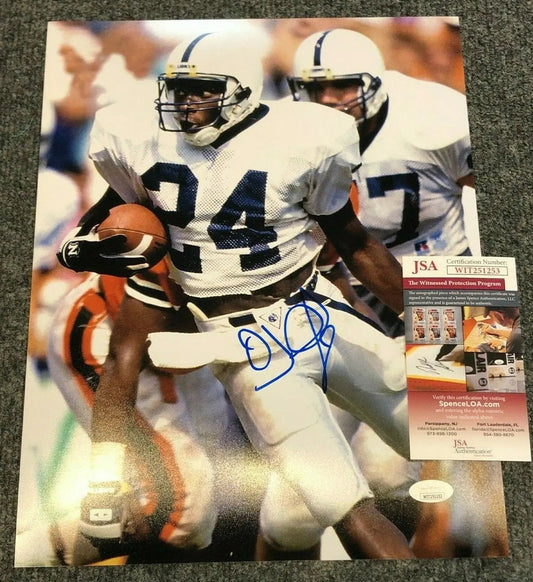 MVP Authentics Oj Mcduffie Autographed Signed Inscribed Penn State 11X14 Photo Jsa  Coa 71.10 sports jersey framing , jersey framing