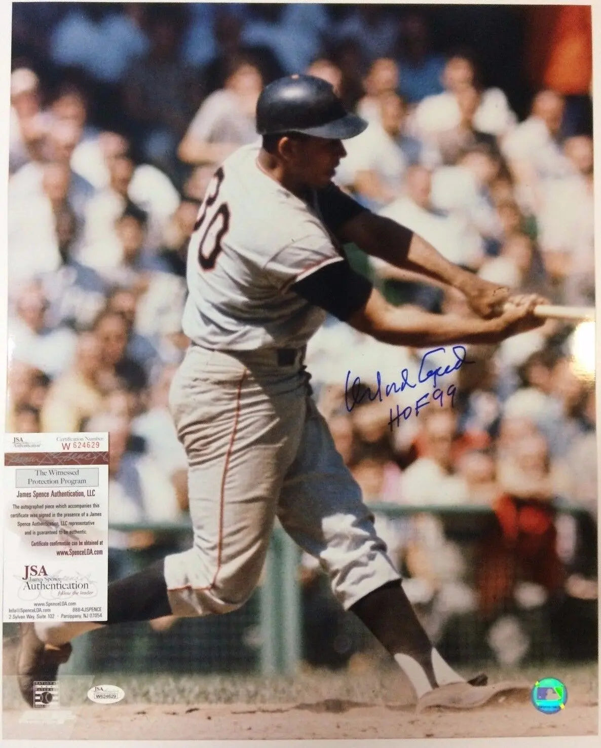 MVP Authentics Orlando Cepeda Autographed Signed Insc San Francisco Giants 16X20 Photo Jsa Coa 90 sports jersey framing , jersey framing