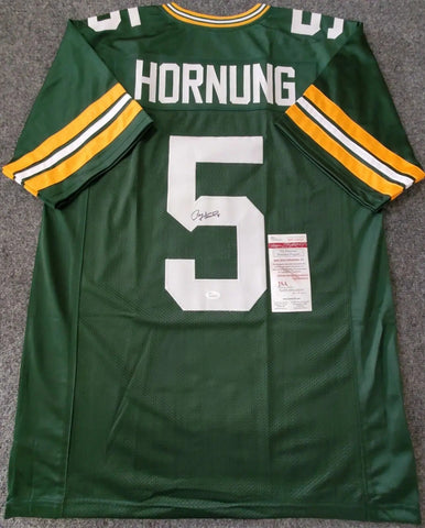 Paul Hornung Signed Jersey and Photograph