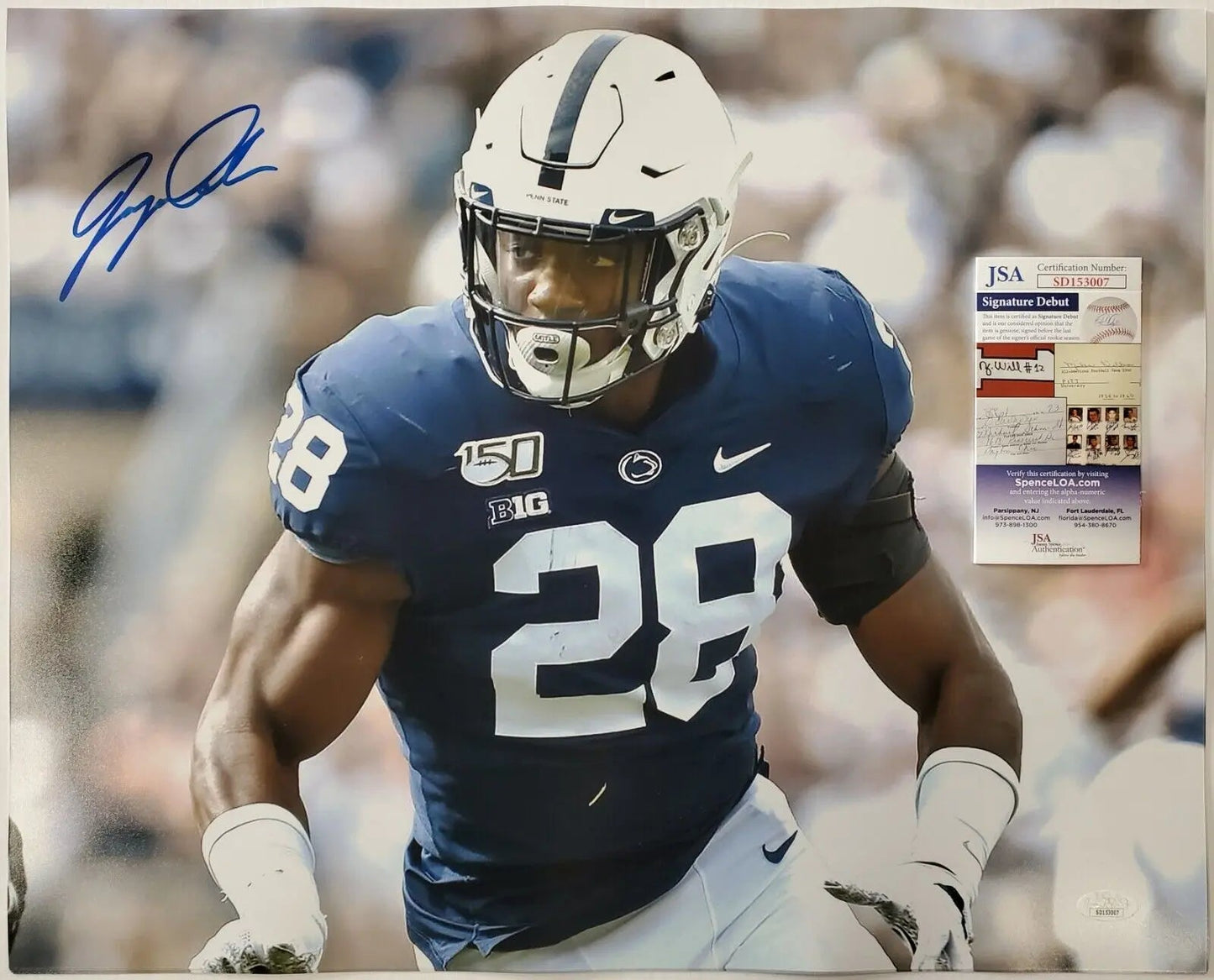 MVP Authentics Penn State Autographed Signed Odafe Jayson Oweh 16X20 Photo Jsa  Coa 112.50 sports jersey framing , jersey framing