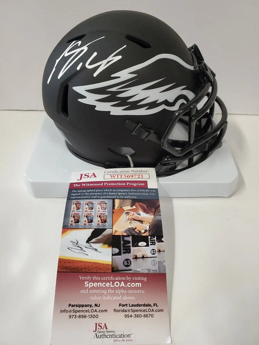 MVP Authentics Philadelphia Eagles Lesean Mccoy Signed Eclipse Mini Helmet Jsa Coa 134.10 sports jersey framing , jersey framing