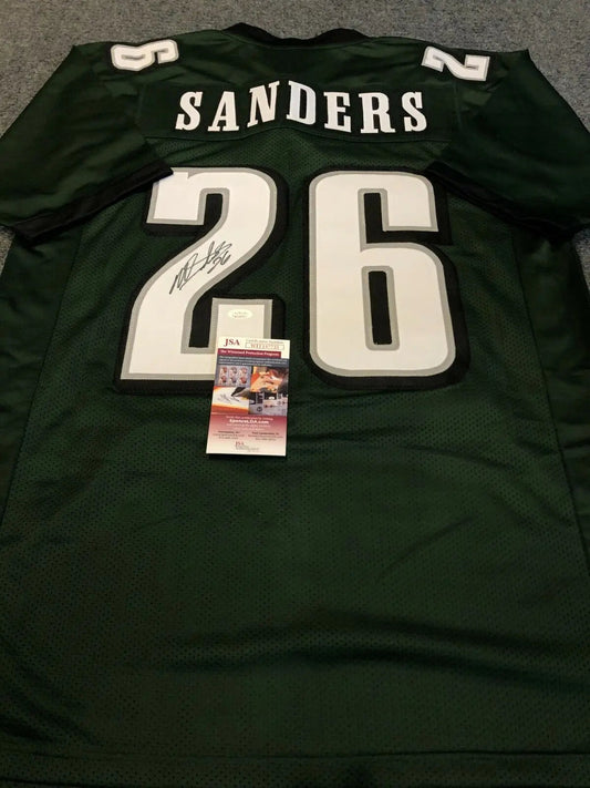 MVP Authentics Philadelphia Eagles Miles Sanders Autographed Signed Jersey Jsa  Coa 125.10 sports jersey framing , jersey framing