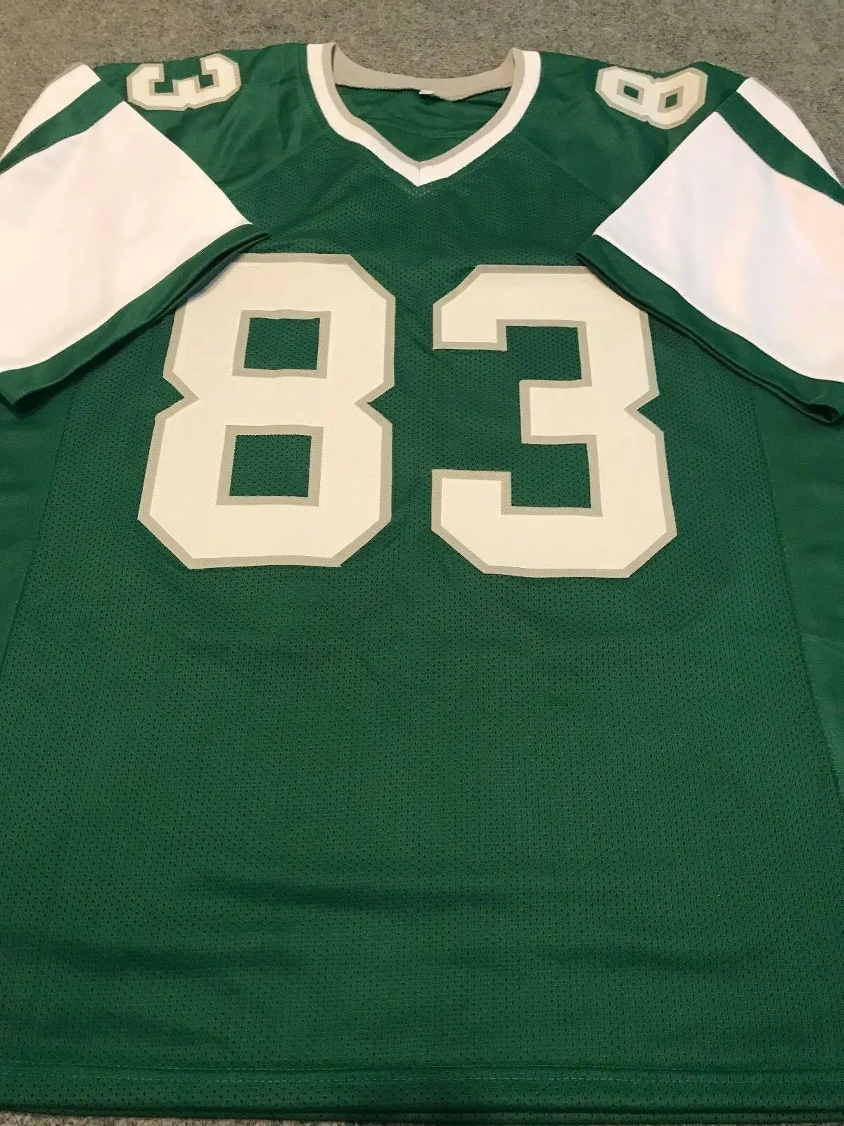 VINCE PAPALE AUTOGRAPHED PHILADELPHIA EAGLES THROWBACK JERSEY AASH  INVINCIBLE