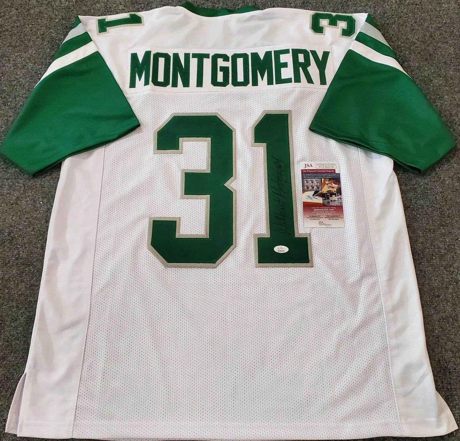 Miles Sanders Signed Custom Philadelphia Eagles Jersey JSA COA