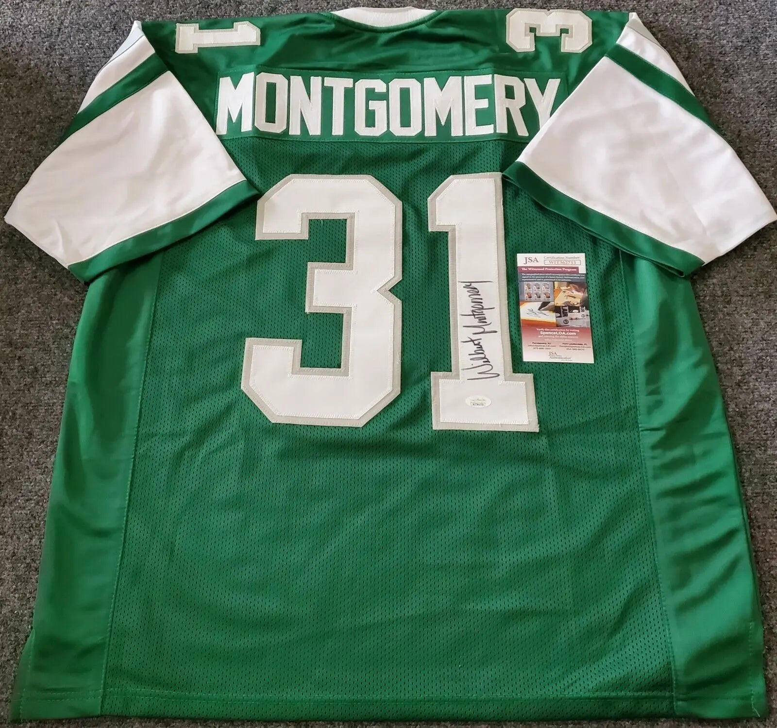 Philadelphia Eagles Wilbert Montgomery Autographed Signed Jersey Jsa C –  MVP Authentics