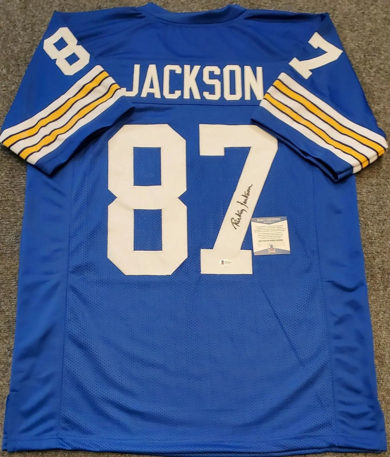 MVP Authentics Pitt Panthers Rickey Jackson Autographed Signed Jersey Beckett  Coa 89.10 sports jersey framing , jersey framing