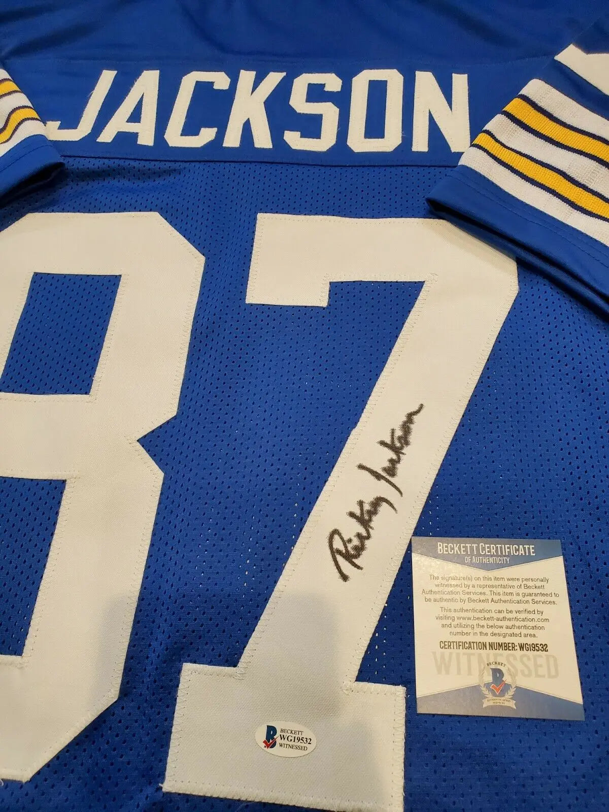 MVP Authentics Pitt Panthers Rickey Jackson Autographed Signed Jersey Beckett  Coa 89.10 sports jersey framing , jersey framing