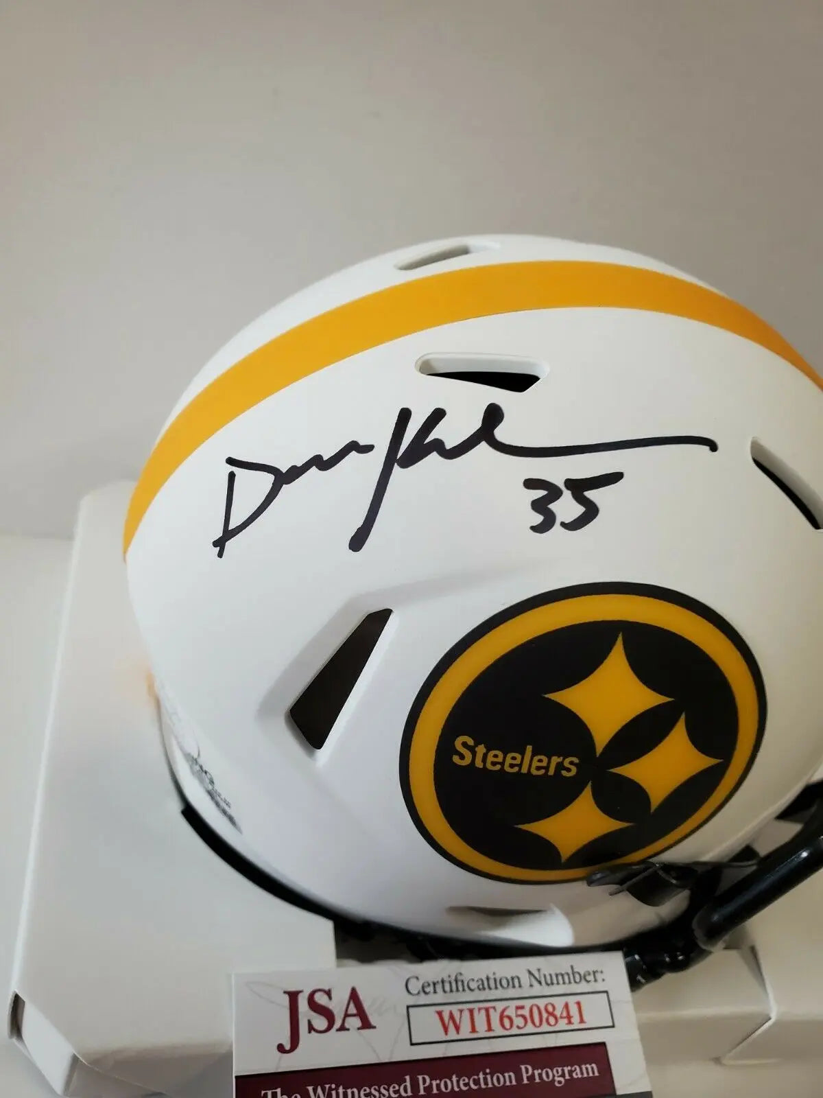 Pittsburgh Steelers Brett Keisel Autographed Signed Mini Helmet Jsa Coa