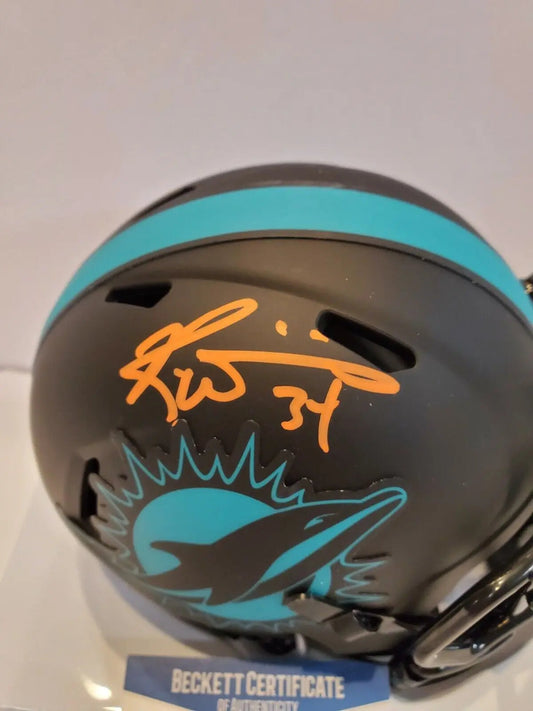 Ricky Williams Miami Dolphins Signed AMP Riddell Speed Mini Helmet