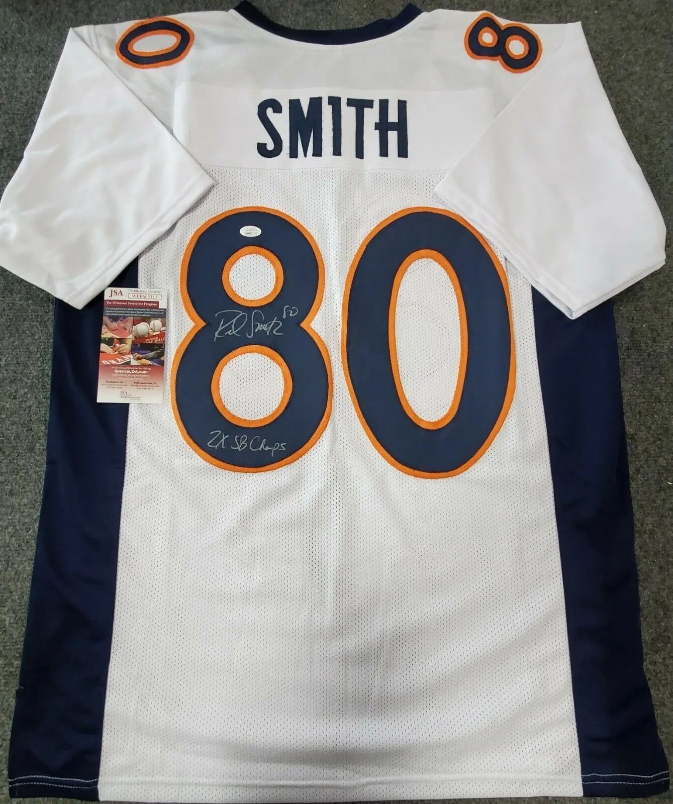 Rod Smith Autographed Signed Inscribed Denver Broncos Jersey Jsa Coa – MVP  Authentics