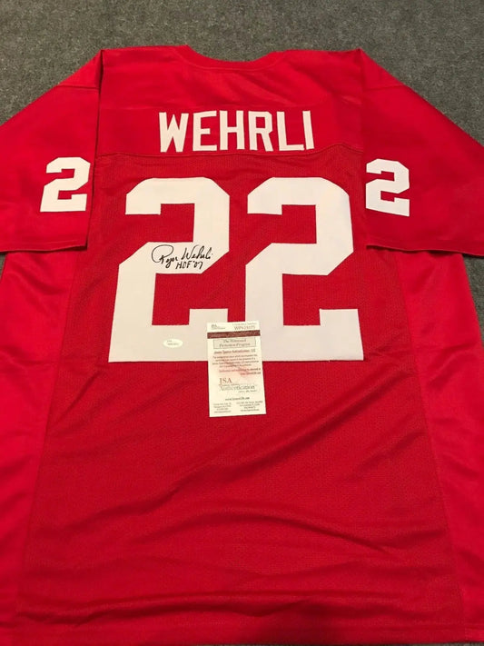 MVP Authentics Roger Wehrli Autographed Signed Inscrebed St. Louis Cardinals Jersey Jsa Coa 98.10 sports jersey framing , jersey framing